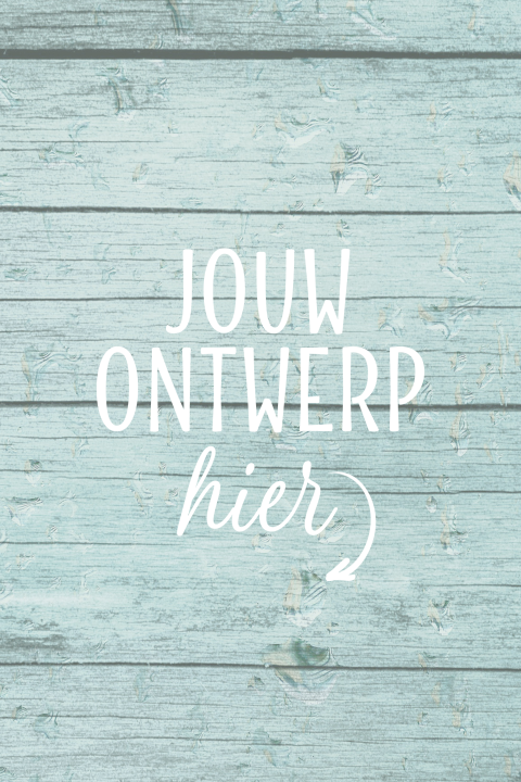 Hout mint kaart zelf maken staand