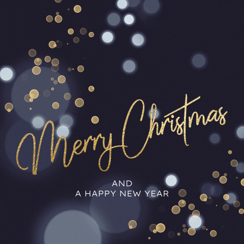 Feestelijke kerstkaarten bubbels en bellen met een glitter effect