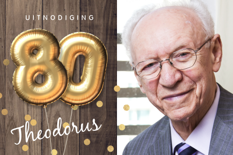 Uitnodiging verjaardag 80 jaar eigen foto