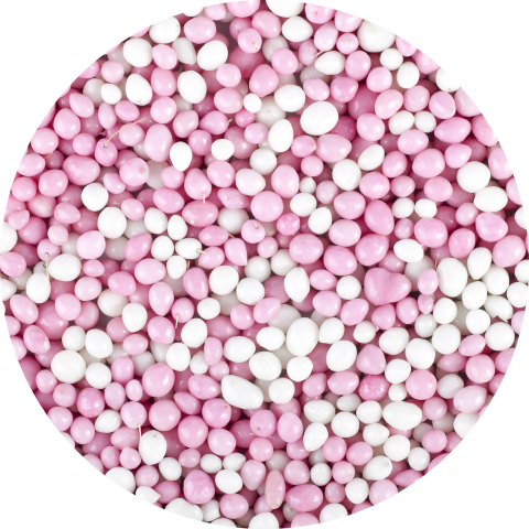 Sluitzegel sticker roze muisjes voor geboorte