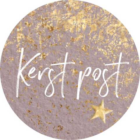 Sluitzegel kerst post roze goud stickers
