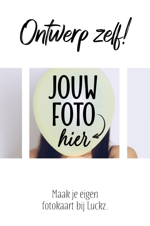 Zelf foto kaart maken voor een feest of zakelijk evenement 