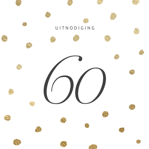 Luxe uitnodiging verjaardag 60 jaar