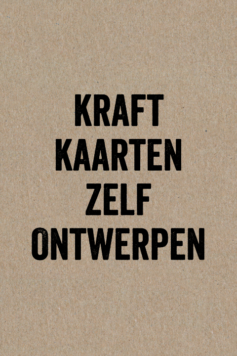 Kraft kaarten maken staand enkel