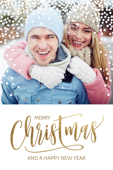 Kerstkaarten met eigen foto en sneeuwvlokken zelf maken