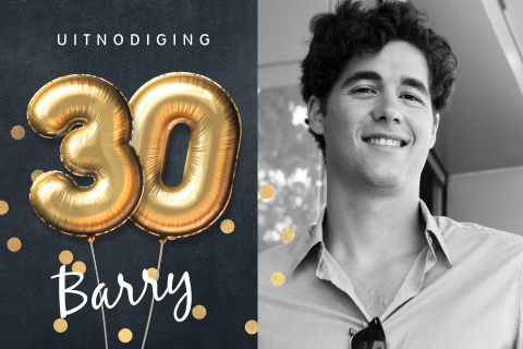 Uitnodiging verjaardag 30 jaar foto