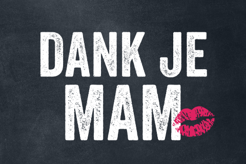 Moederdag kaart dank je mam