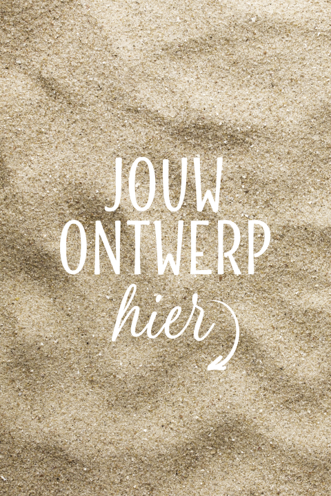 Kaarten zelf ontwerpen zand strand