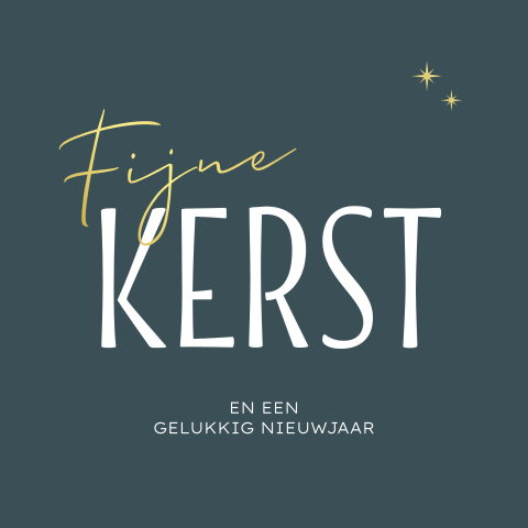 Zakelijke kerstkaarten met minimalistisch ontwerp fijne kerst