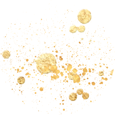 Sticker sluitzegels zelf maken goud spetter effect