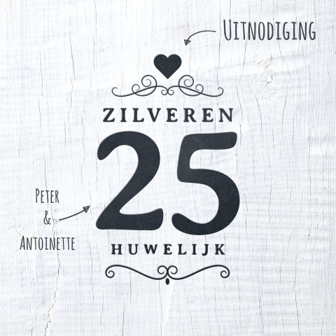 Jubileum uitnodigingen 25 jaar