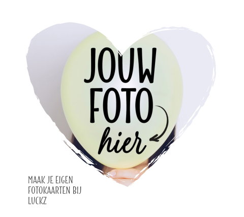 Foto kaart maken met hart