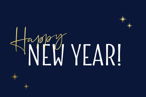 Nieuwjaarskaarten minimalistisch stijlvol Happy New Year