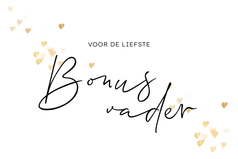 Bonus vader hartjes Vaderdag kaart