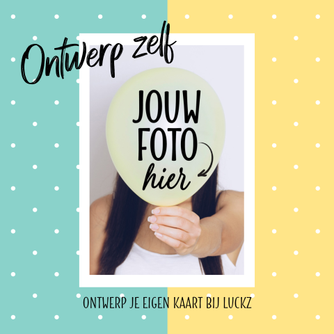 Feestelijke foto uitnodiging maken
