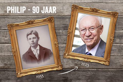 Verjaardag uitnodiging 90 jaar foto's toen nu
