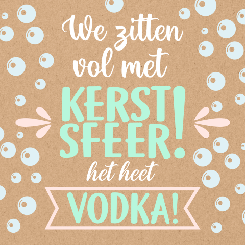 Grappige Kerstkaarten kerstsfeer Vodka