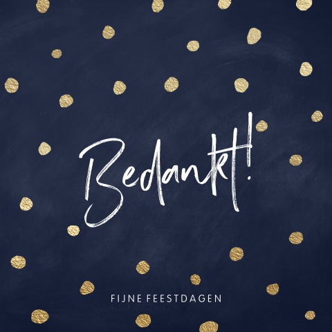 Zakelijke kerst bedankkaart