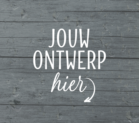 Donker hout Belgisch formaat vierkant kaart zelf maken