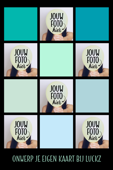 Kaart fotocollage 6 fotos