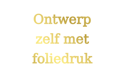 Blanco dubbele kaart met 4 kanten foliedruk