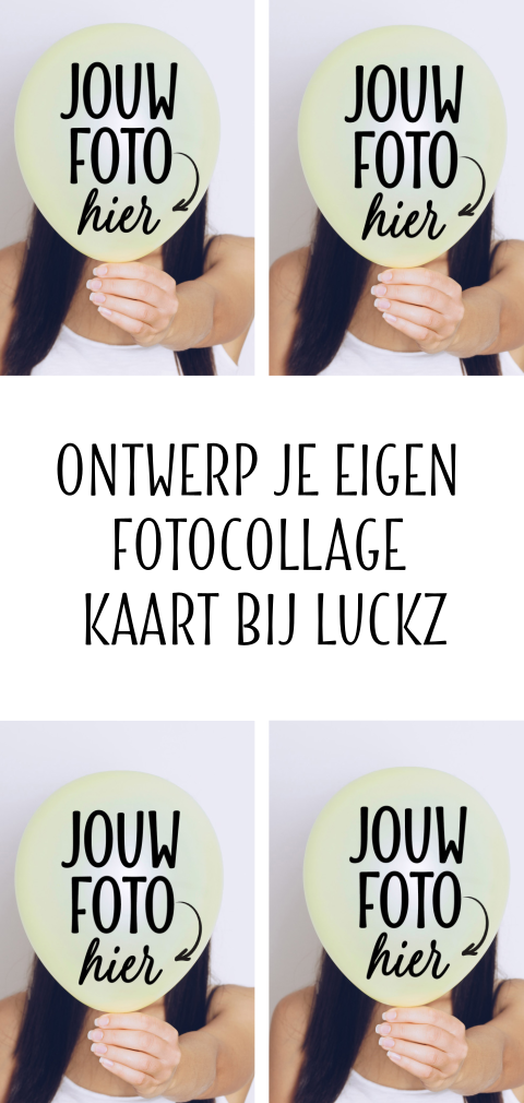 4 foto's collage langwerpige kaart