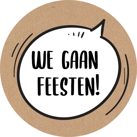 Sluitzegel sticker voor een feest uitnodiging