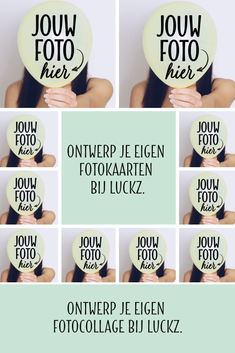 10 foto's collage kaart