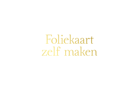 Foliekaart Blanco liggend dubbel
