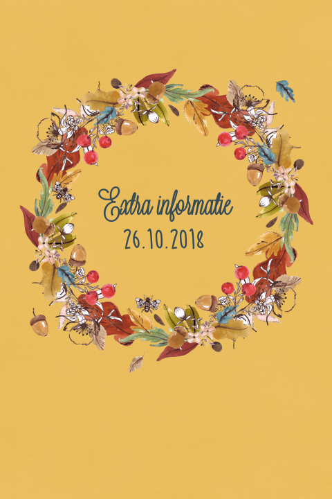 extra informatie kaartje herfstkrans