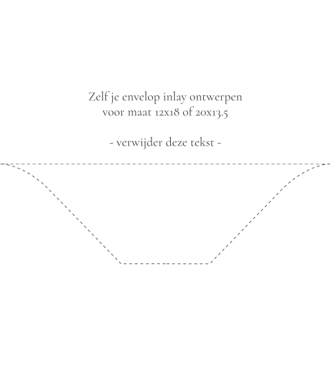 envelop inlay blanco 12x18 - 20x13.5