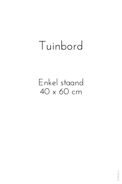 Tuinbord 40x60 cm zelf maken
