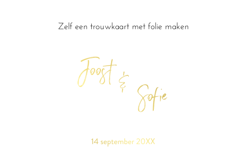Kaart folie blanco dubbel liggend