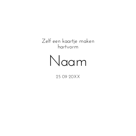 Kaart hartvorm zelf maken