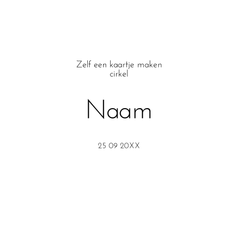 Ronde kaart zelf maken