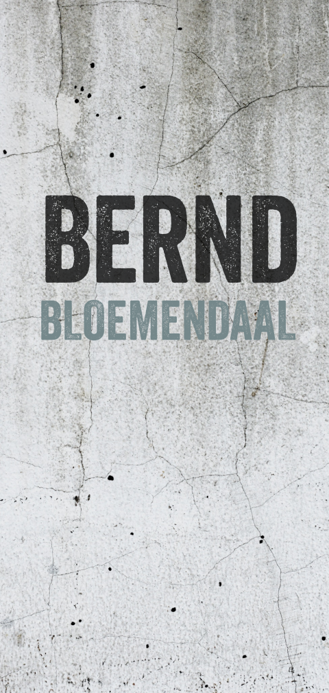 Geboortekaartje met betonlook