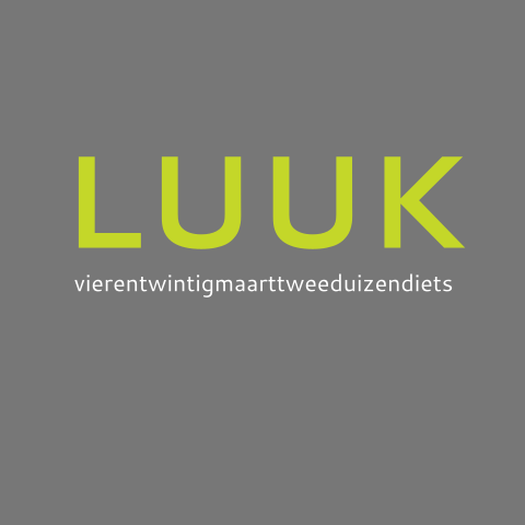 Stoer geboortekaartje met tekst