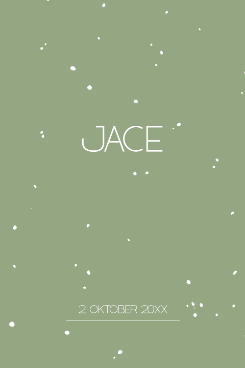 clean-geboortekaartjes-vintage-groen-stipjes