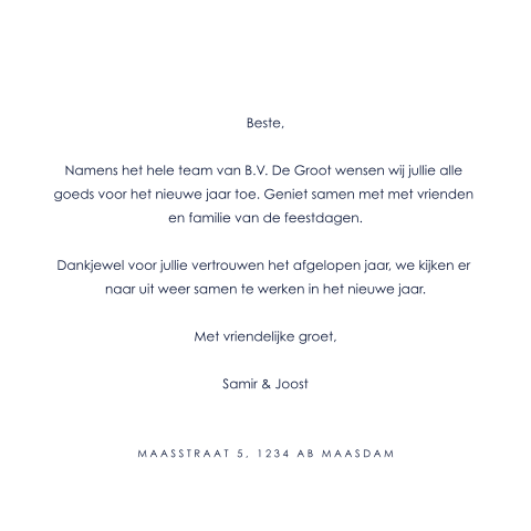 Kaart binnenkant