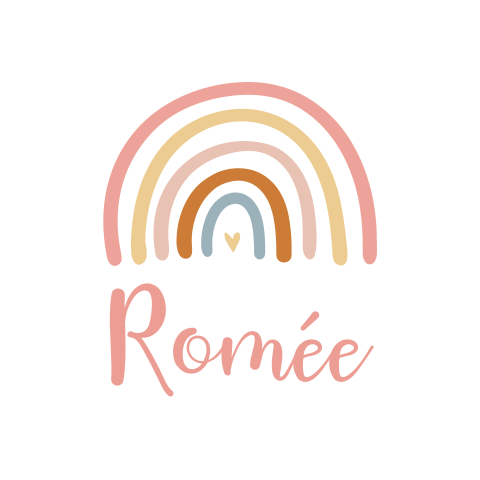 Raamsticker roze regenboog 60 cm