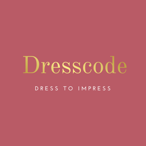 Stijlvol dresscode kaartje met goudfolie