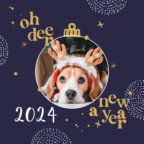 Originele kerstkaart met foto in kerstbal