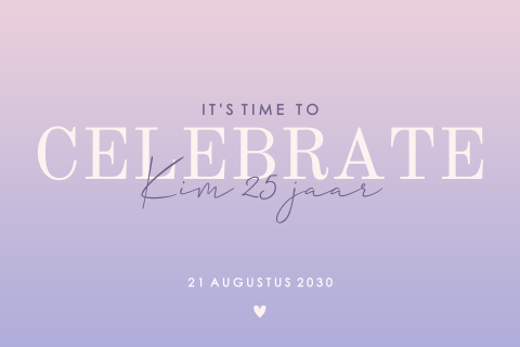 25 jaar verjaardag uitnodiging