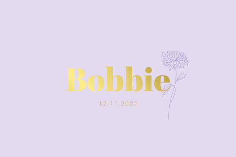 Geboortekaartje meisje met geboortebloemen van november