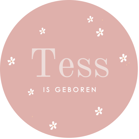 Raamsticker met bloemetjes 60 cm