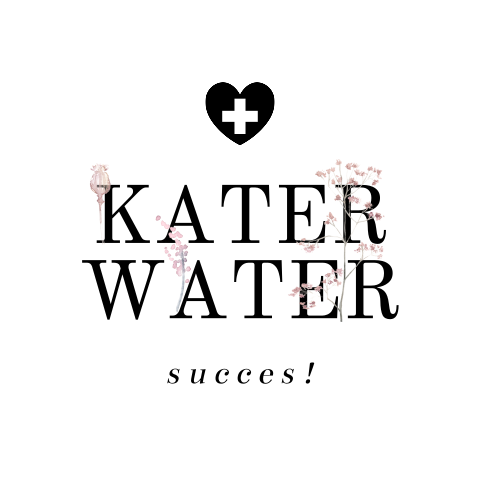 Sticker katerwater 21 diner met bloemen
