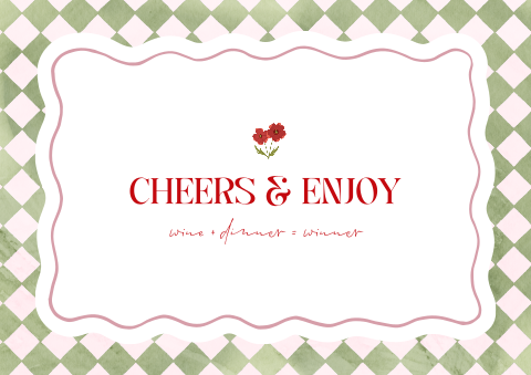 Placemat 21 diner in poppy stijl