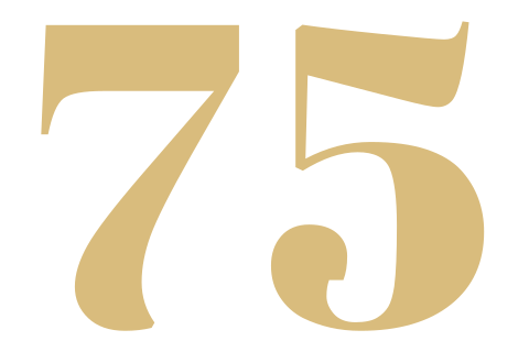Zelf maken uitnodiging verjaardag | 75 jaar