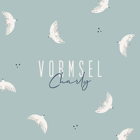 Klassieke Vormsel uitnodiging met vogels
