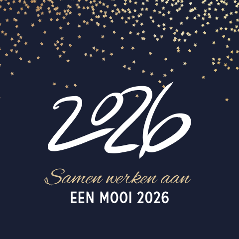 Zakelijke nieuwjaarskaart en sterren